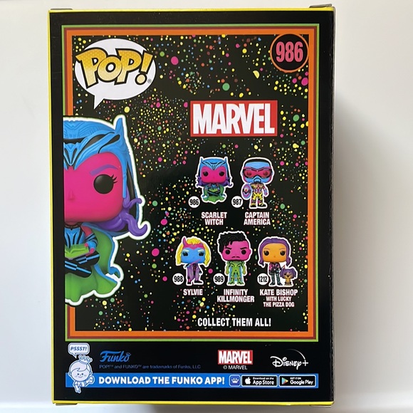 Target Exclusive Black Light Scarlet Witch Funko Pop - Picture 2 of 3